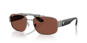 แว่นกันแดด Rayban RB3797M-F142C5 มุมเฉียง สีกันเมทัล สำหรับทุกเพศ