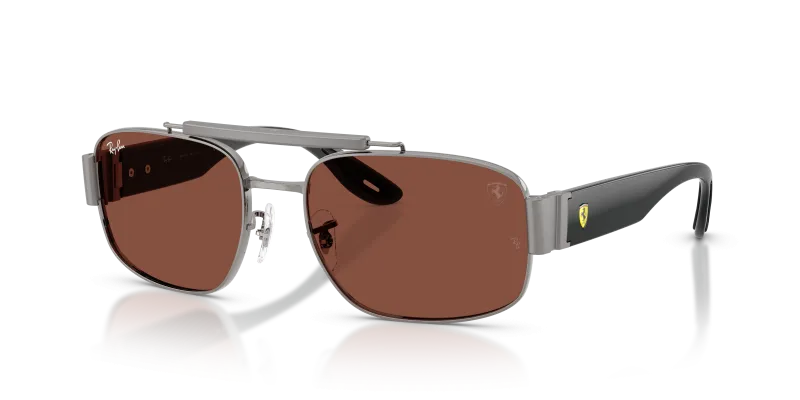 แว่นกันแดด Rayban RB3797M-F142C5 Gunmetal Red แว่นกันแดด Rayban RB3797M-F142C5 มุมเฉียง สีกันเมทัล สำหรับทุกเพศ