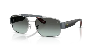 แว่นกันแดด Rayban RB3797M-F143GK มุมเฉียง สีเงิน สำหรับทุกเพศ