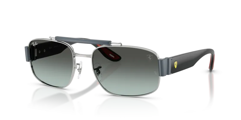 แว่นกันแดด Rayban RB3797M-F143GK มุมเฉียง สีเงิน สำหรับทุกเพศ