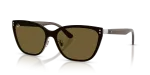 แว่นกันแดด Rayban RB3798D-928873 Silver Dark Brown Rayban RB3798D 928873 แว่นกันแดดสีเงินเลนส์น้ำตาลเข้ม ทั้งสองเพศ