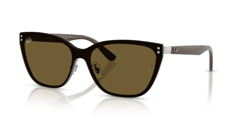 แว่นกันแดด Rayban RB3798D-928873 Silver Dark Brown Rayban RB3798D 928873 แว่นกันแดดสีเงินเลนส์น้ำตาลเข้ม ทั้งสองเพศ