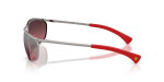 แว่นกันแดด Rayban RB3819M F0017A มุมข้าง ขาแว่นโลหะกันเมทัล Scuderia Ferrari