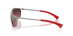 แว่นกันแดด Rayban RB3819M-F0017A Gunmetal Violet Polarized แว่นกันแดด Rayban RB3819M F0017A มุมข้าง ขาแว่นโลหะกันเมทัล Scuderia Ferrari