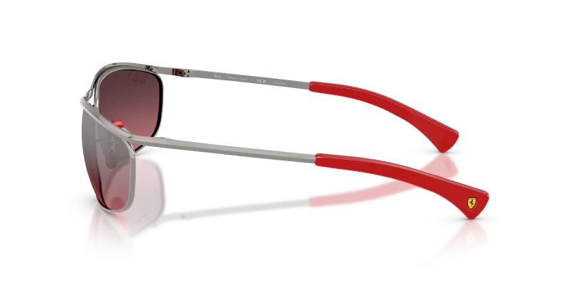 แว่นกันแดด Rayban RB3819M F0017A มุมข้าง ขาแว่นโลหะกันเมทัล Scuderia Ferrari
