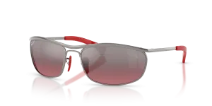Rayban RB3819M F0017A แว่นกันแดดสีกันเมทัลเลนส์โพลาไรซ์ม่วง สำหรับทุกเพศ