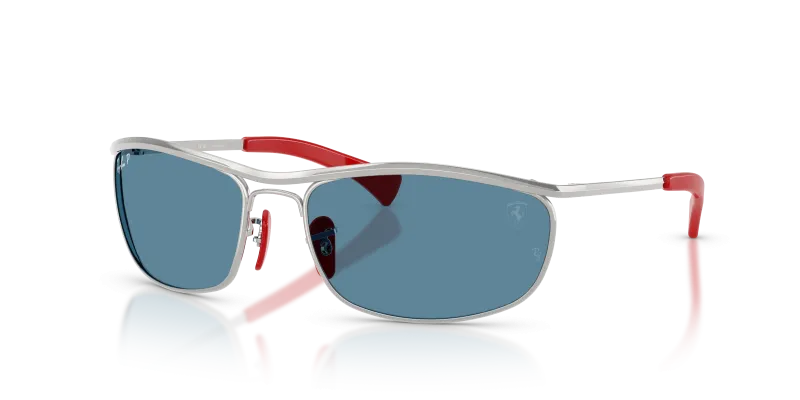 แว่นกันแดด Rayban RB3819M-F007S2 Silver Polar Blue Rayban RB3819M F007S2 แว่นกันแดดสีเงินเลนส์โพลาไรซ์น้ำเงิน สำหรับทุกเพศ