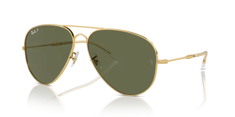 แว่นกันแดด Rayban Old Aviator RB3825-001/58 Arista Green Polarized Rayban RB3825 001/58 แว่นกันแดดสี Arista Green Polarized สำหรับทุกเพศ