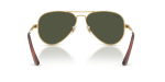 แว่นกันแดด Rayban Aviator Max RB3925-001/31 Arista Green Rayban RB3925 001/31 ขาแว่นด้านใน