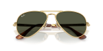 แว่นกันแดด Rayban Aviator Max RB3925-001/31 Arista Green Rayban RB3925 001/31 close-up ด้านหน้า