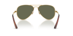 แว่นกันแดด Rayban Aviator Max RB3925-001/58 Arista Green Polarized Rayban RB3925 001/58 ขาแว่นด้านใน