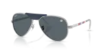 แว่นกันแดด Rayban RB3925-9289R5 มุมเฉียง สีเงิน สำหรับทุกเพศ