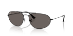 Rayban RB3945-002/B1 แว่นกันแดดทรงเรขาคณิตสีดำเลนส์เทาเข้ม ยูนิเซ็กซ์