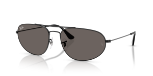 Rayban RB3945-002/B1 แว่นกันแดดทรงเรขาคณิตสีดำเลนส์เทาเข้ม ยูนิเซ็กซ์