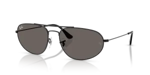 Rayban RB3945-002/B1 แว่นกันแดดทรงเรขาคณิตสีดำเลนส์เทาเข้ม ยูนิเซ็กซ์
