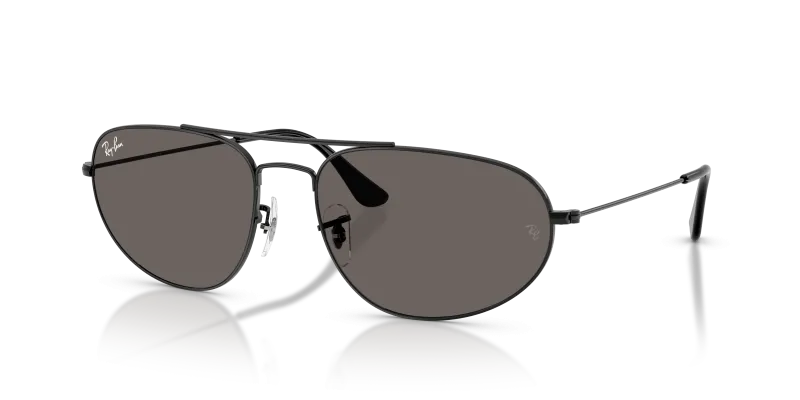 แว่นกันแดด Rayban RB3945-002/B1 Black Dark Grey Rayban RB3945-002/B1 แว่นกันแดดทรงเรขาคณิตสีดำเลนส์เทาเข้ม ยูนิเซ็กซ์