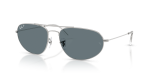 แว่นกันแดด Rayban RB3945-003/3R Silver Dark Blue Polarized Rayban RB3945-003/3R แว่นกันแดดทรงเรขาคณิตสีเงินเลนส์โพลาไรซ์น้ำเงินเข้ม ยูนิเซ็กซ์