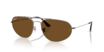 แว่นกันแดด Rayban RB3945-004/57 Gunmetal Brown Polarized Rayban RB3945-004/57 แว่นกันแดดทรงเรขาคณิตสีกันเมทัลเลนส์โพลาไรซ์น้ำตาล ยูนิเซ็กซ์