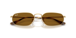 แว่นกันแดด Rayban RB3947-001/33 Arista Brown Rayban RB3947 001/33 close-up ด้านหน้า