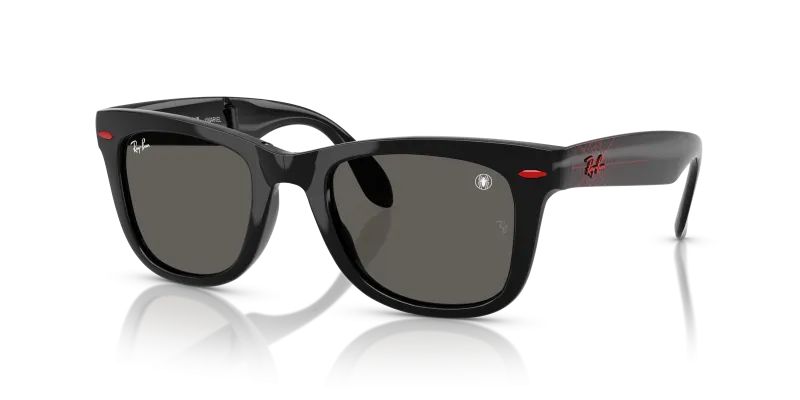 แว่นกันแดด Rayban RB4105-6926B1 มุมเฉียง สีดำ สำหรับผู้ชาย