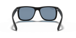 แว่นกันแดด Rayban Justin RB4165F-622/2V Rubber Black Blue Polarized Rayban Justin RB4165F-622/2V ขาแว่นด้านใน