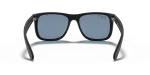 แว่นกันแดด Rayban Justin RB4165F-622/2V Rubber Black Blue Polarized Rayban Justin RB4165F-622/2V ขาแว่นด้านใน