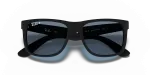 แว่นกันแดด Rayban Justin RB4165F-622/2V Rubber Black Blue Polarized Rayban Justin RB4165F-622/2V close-up ด้านหน้า
