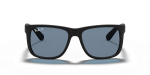แว่นกันแดด Rayban Justin RB4165F-622/2V Rubber Black Blue Polarized ด้านหน้า