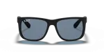 แว่นกันแดด Rayban Justin RB4165F-622/2V Rubber Black Blue Polarized ด้านหน้า