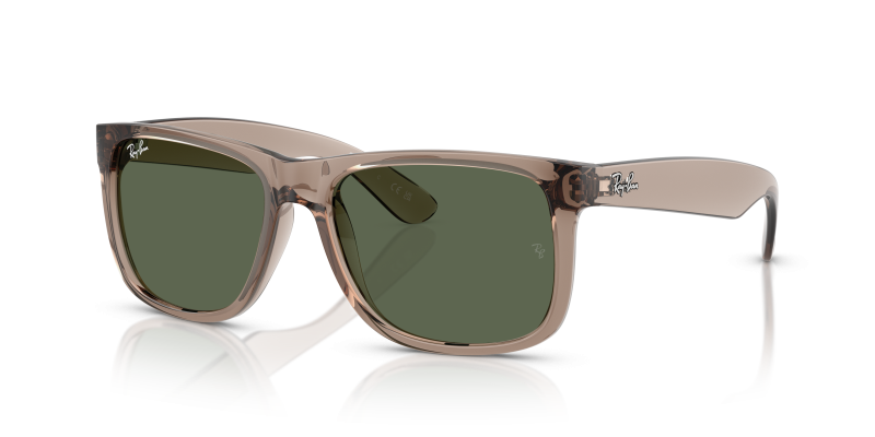 แว่นกันแดด Rayban RB4165F-691871 มุมเฉียง สีน้ำตาลโปร่งใส สำหรับผู้ชาย