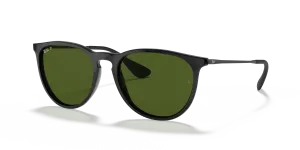 Rayban Erika RB4171F 601/2P แว่นกันแดดเลนส์โพลาไรซ์ G-15 สีเขียว กรอบดำ สำหรับผู้หญิง
