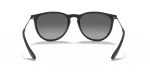 แว่นกันแดด Rayban Erika RB4171F-622/T3 Black Rubber Light Grey Rayban Erika RB4171F 622/T3 ขาแว่นด้านใน