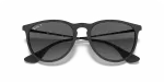 แว่นกันแดด Rayban Erika RB4171F-622/T3 Black Rubber Light Grey Rayban Erika RB4171F 622/T3 close-up ด้านหน้า