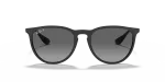 แว่นกันแดด Rayban Erika RB4171F-622/T3 Black Rubber Light Grey Rayban Erika RB4171F 622/T3 ด้านหน้า