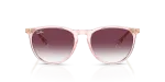 แว่นกันแดด Rayban Erika RB4171F-67428H Transparent Pink Clear To Dark Violet Gradient แว่นกันแดด Rayban RB4171F-67428H ด้านหน้า