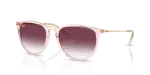 แว่นกันแดด Rayban Erika RB4171F-67428H Transparent Pink Clear To Dark Violet Gradient แว่นกันแดด Rayban RB4171F-67428H มุมเฉียง สีชมพูโปร่งใส สำหรับผู้หญิง