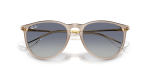 แว่นกันแดด Rayban Erika RB4171F-67444L Transparent Light Brown Dark Blue To Light Grey Gradient แว่นกันแดด Rayban RB4171F-67444L close-up ด้านหน้า