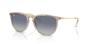 แว่นกันแดด Rayban RB4171F-67444L มุมเฉียง สีน้ำตาลอ่อนโปร่งใส สำหรับผู้หญิง
