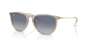 แว่นกันแดด Rayban RB4171F-67444L มุมเฉียง สีน้ำตาลอ่อนโปร่งใส สำหรับผู้หญิง