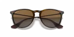 แว่นกันแดด Rayban Erika RB4171F-710/T5 Light Havana Brown Polarized Rayban RB4171F 710/T5 close-up ด้านหน้า