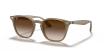 Rayban RB4258F 616613 แว่นกันแดดสีเบจเลนส์น้ำตาลไล่ระดับ ยูนิเซ็กซ์