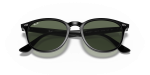 แว่นกันแดด Rayban RB4259F-601/71 Black Dark Green Rayban RB4259F 601/71 close-up ด้านหน้า