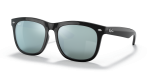 Rayban RB4260D-601/30 แว่นกันแดดทรงสี่เหลี่ยมจัตุรัสสีดำเลนส์มิเรอร์เงิน ยูนิเซ็กซ์