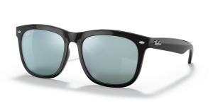 Rayban RB4260D-601/30 แว่นกันแดดทรงสี่เหลี่ยมจัตุรัสสีดำเลนส์มิเรอร์เงิน ยูนิเซ็กซ์