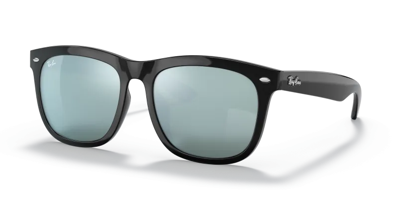 แว่นกันแดด Rayban RB4260D-601/30 Black Silver Mirror Rayban RB4260D-601/30 แว่นกันแดดทรงสี่เหลี่ยมจัตุรัสสีดำเลนส์มิเรอร์เงิน ยูนิเซ็กซ์
