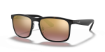 แว่นกันแดด Rayban RB4264-894/6B Matte Havana Purple Mirror Gold Polarized Rayban RB4264 894/6B แว่นกันแดดทรงสี่เหลี่ยมจัตุรัสลายฮาวานาผิวด้านเลนส์โพลาไรซ์ปรอทม่วง สำหรับผู้ชาย