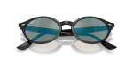 แว่นกันแดด Rayban RB4315-601/8O Black Brown Mirror Turquoise Rayban RB4315 601/8O close-up ด้านหน้า