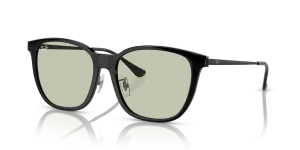 Rayban RB4333D 601/2 แว่นกันแดดทรงสี่เหลี่ยมจัตุรัสโอเวอร์ไซส์ เลนส์เขียวอ่อน ทั้งสองเพศ