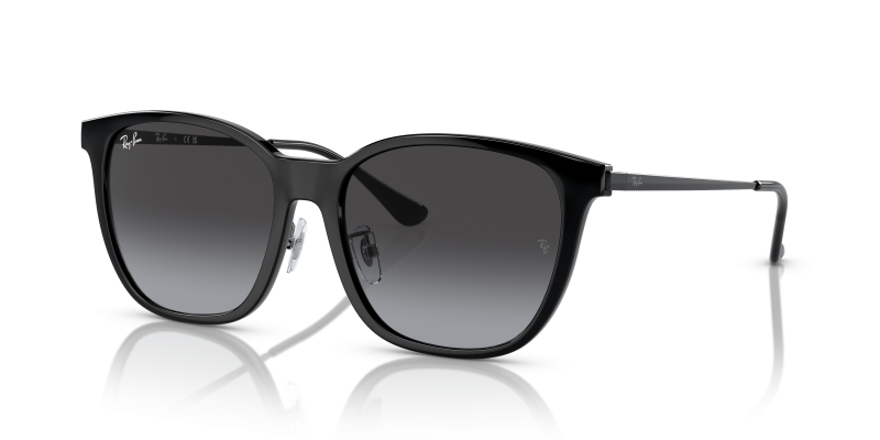 Rayban RB4333D 601/8G แว่นกันแดดทรงสี่เหลี่ยมจัตุรัสโอเวอร์ไซส์ เลนส์เทาไล่ระดับ ทั้งสองเพศ