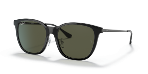 Rayban RB4333D 601/9A แว่นกันแดดเลนส์โพลาไรซ์ G-15 สีเขียว กรอบดำ ทั้งสองเพศ